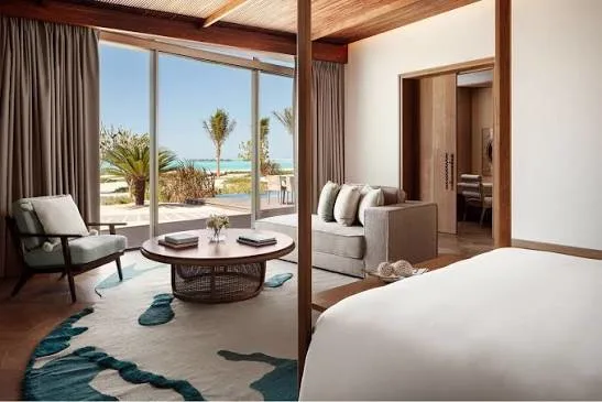 Private villa at The St. Regis Red Sea with views of the beach and the Red Sea
